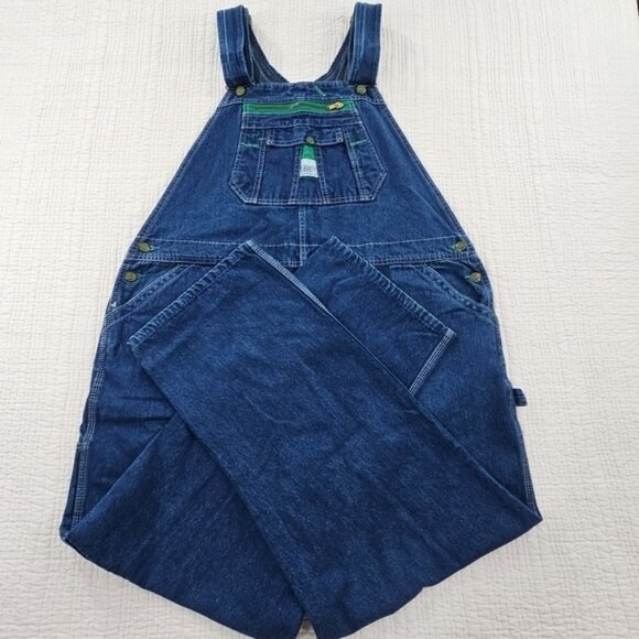 Liberty Bib Overalls Men's XXL 46x30 Rugged 100% Cotton Denim Carpenter EUC - Picture 3 of 13